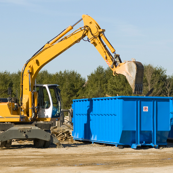 what size residential dumpster rentals are available in Limestone